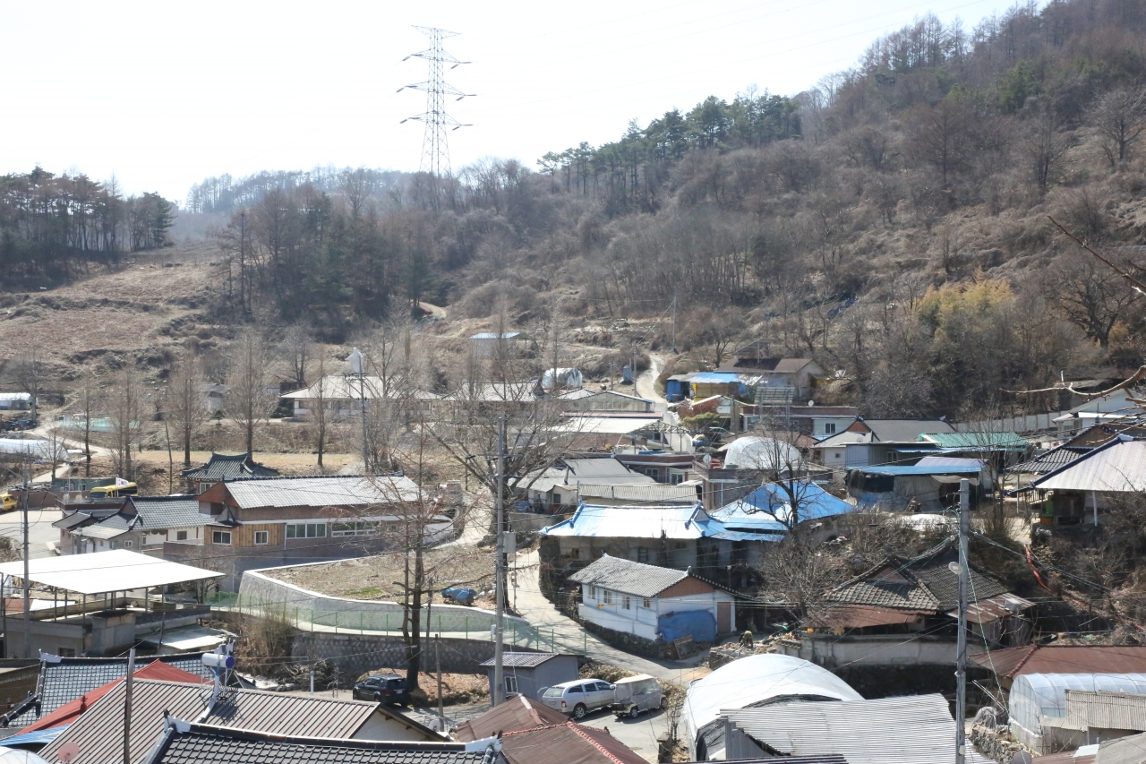 전북 장수군 장수읍 수분리 수분마을 전경