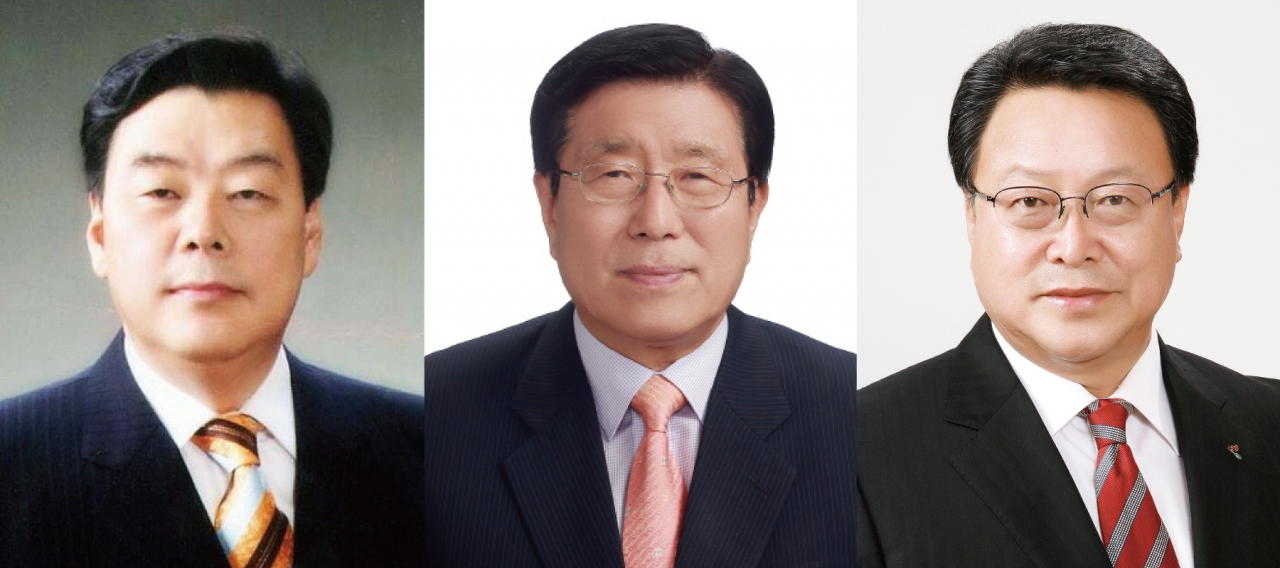 사진 왼쪽부터 가세로 민주당 후보, 한상기 한국당 후보, 김세호 무소속 후보 / 중부매일 DB
