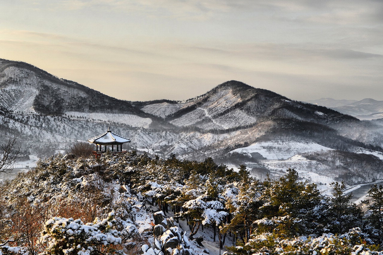 겨울의 묘미 눈덮인 칠갑산