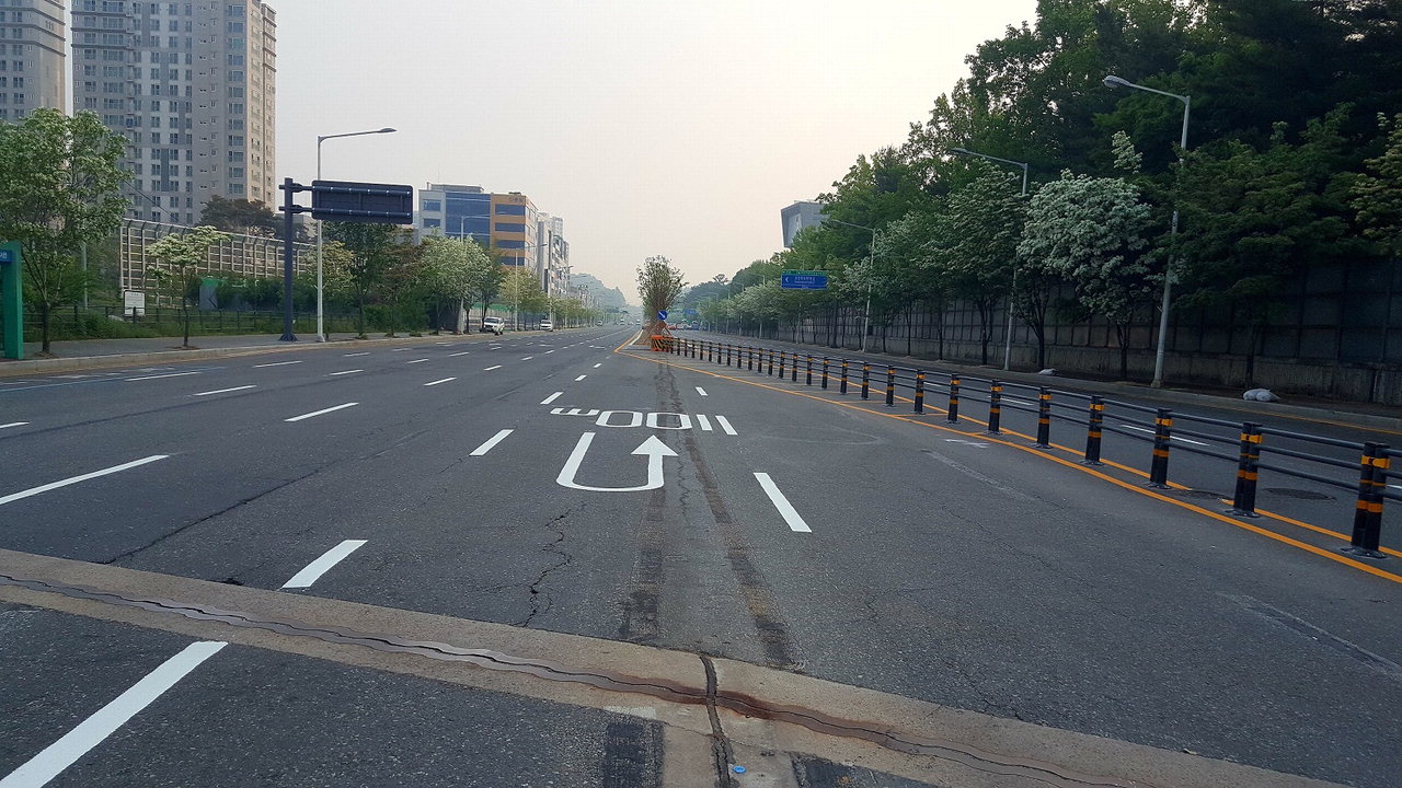 대전시는 유성대로 궁동네거리~충남대 수의대 구간의 도로구조 개선 공사를 지난 15일 완료했다. / 대전시