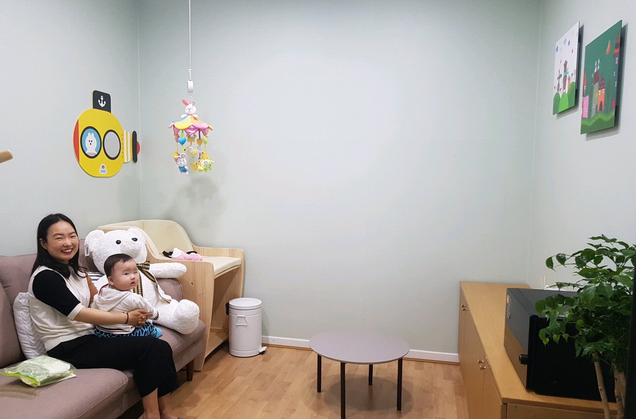 청주시립미술관 1층에 엄마와 아기를 위한 수유실을 조성했다. / 청주시립미술관 제공