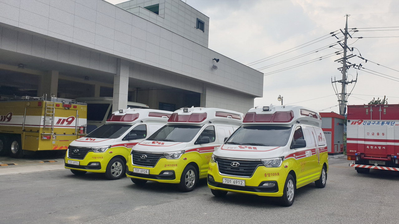 옥천소방서는 최신 응급의료장비를 갖춘 119특수급차 3대를 신규 배치했다. / 옥천소방서 제공