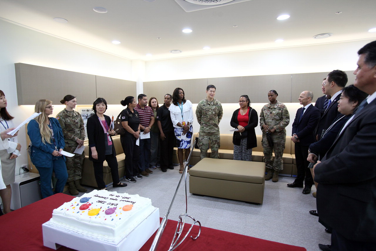 단국대병원 국제진료센터 리모델링 기념식이 진행되고 있다. / 단국대병원 제공