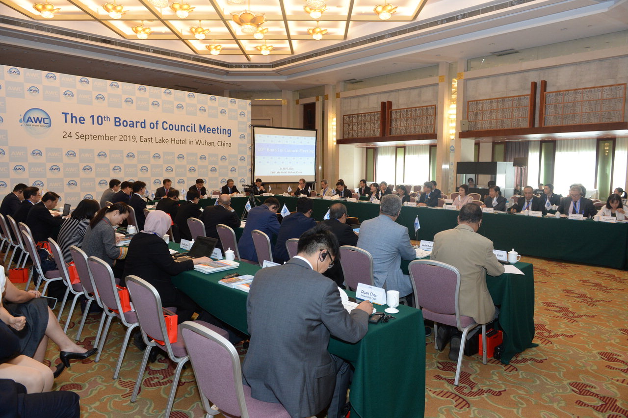 아시아물위원회 제10차 이사회를 이달 24, 25일까지 중국 허베이성 우한시에서 개최하고 물 문제를 논의한다. / 수자원공사 제공
