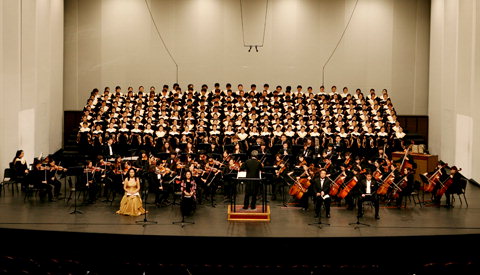 목원대는 음대 설립 50주년 기념 음악회 '헨델 메시아'를 오는 2일 오후 7시 30분 대전예술의전당에서 공연한다.(지난해 공연 모습) / 목원대 제공