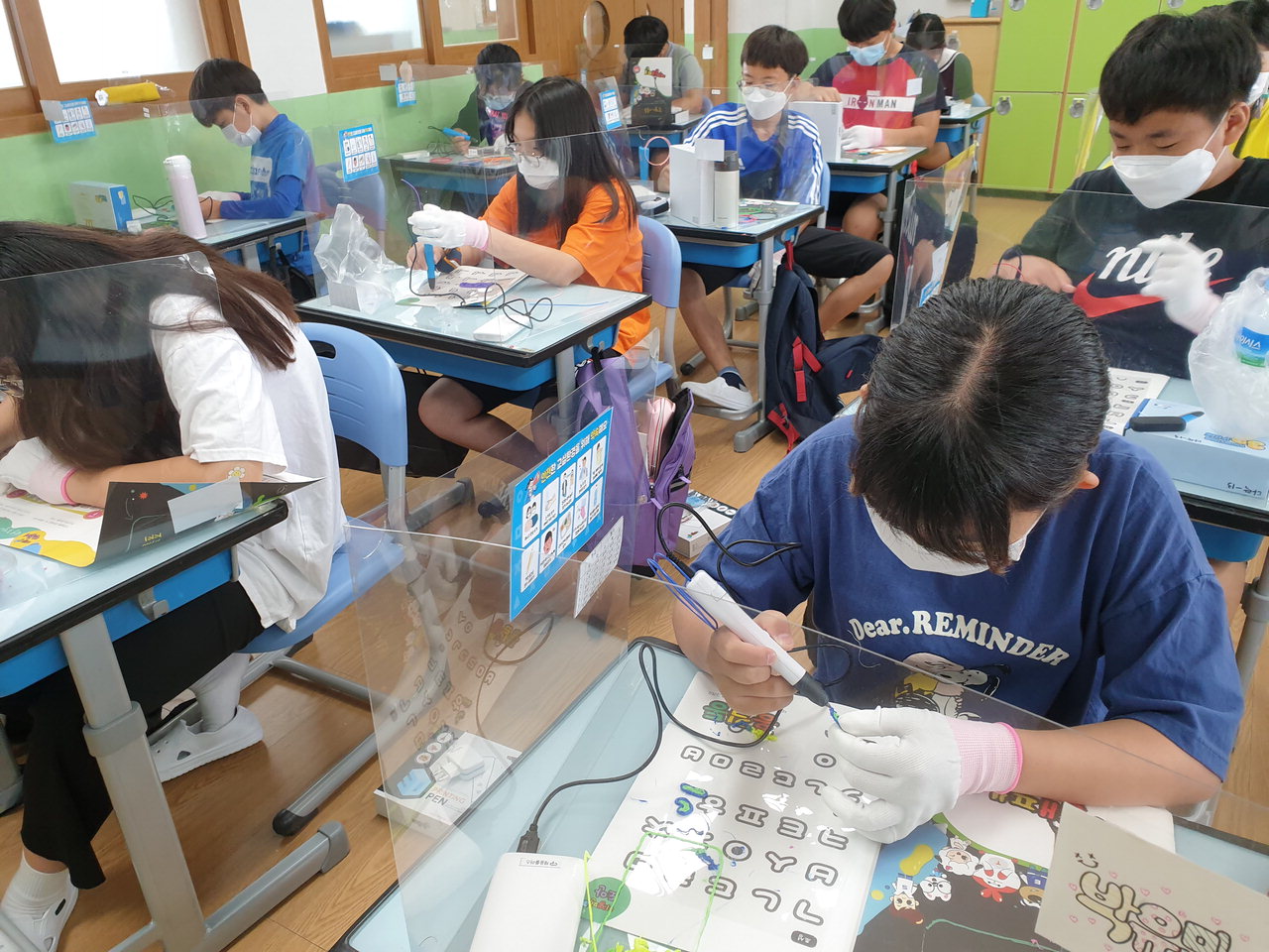 진천삼수초등학교가 7월 20일부터 23일까지 4일간 3~6학년 학생들을 대상으로 '찾아가는 진로체험 교실'을 운영하고 있다. / 진천교육청 제공