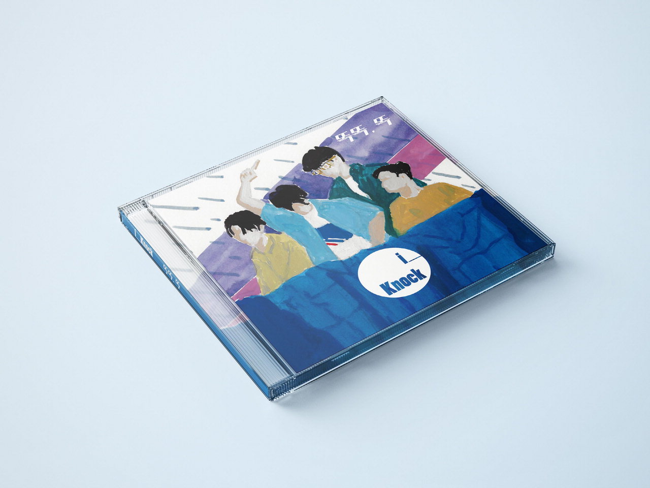 밴드 아이노크의 첫 정규앨범 <똑똑, 똑> 싸인 CD. 멤버 전원의 싸인이 포함되어 있으며, 앨범 커버는 김현묵 작가와 함께 작업했다. 총 10곡이 수록돼 있다.