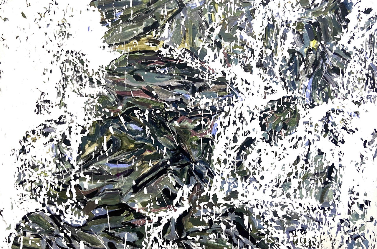 임지현 작 소리의 모양, 2020, Acrylic on Canvas, 145.5x112.2cm