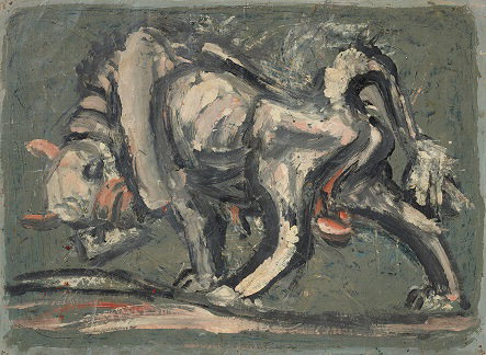 이중섭, 흰소, 1953~54, 30.7x41.6cm