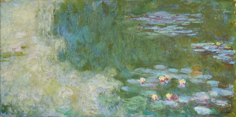 끌로드 모네, 수련이 있는 연못(Le Bassin Aux Nympheas), 1919-1920, 100×200cm