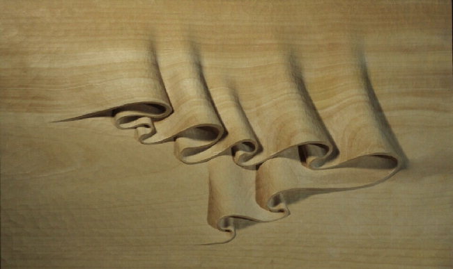 박현주 作 'Aurora', wood, 150×100×120cm