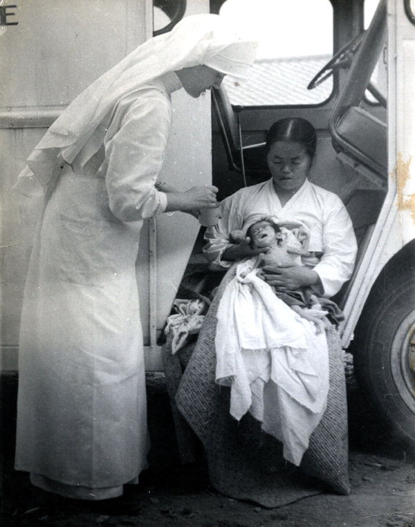 요안나 수녀의 증평 메리놀병원 설립 당시 모습