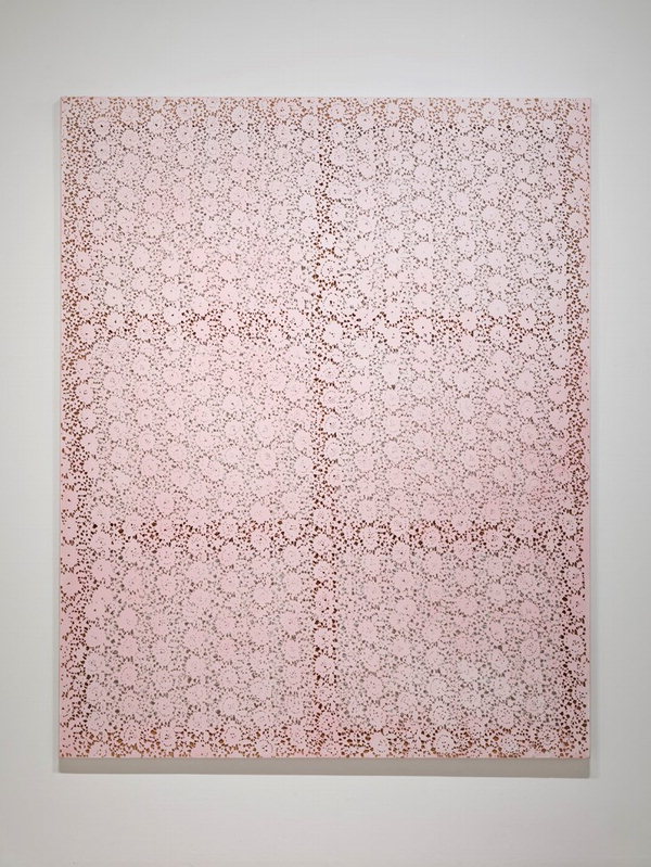 김서연, CutPieces-Pink, 162×130cm, acrylic on canvas, hand cut, 2014