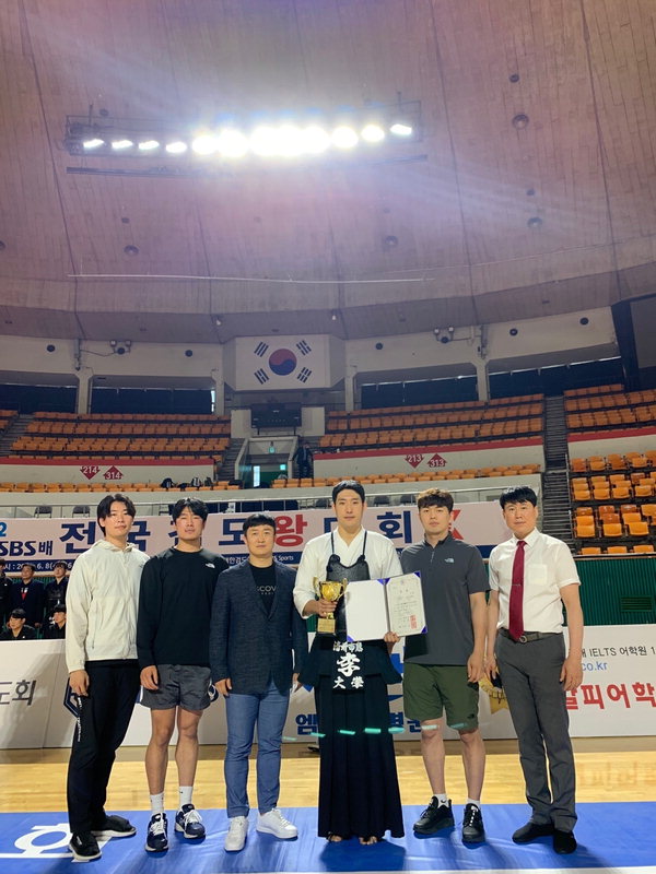 청주시청 검도부 이대영 선수가 2022년 SBS검도왕 대회 일반부 3위에 올랐다./충북검도회