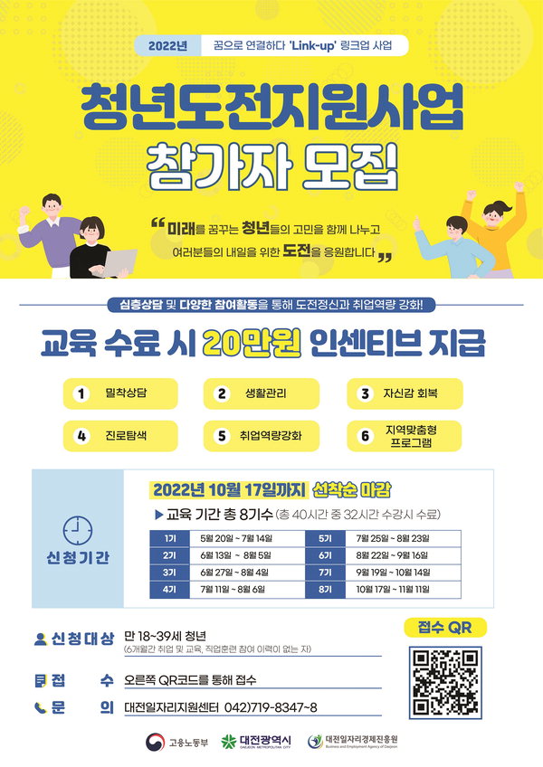 대전시,‘청년도전 지원사업’ 7, 8기 참여자 확대 모집/대전시 제공