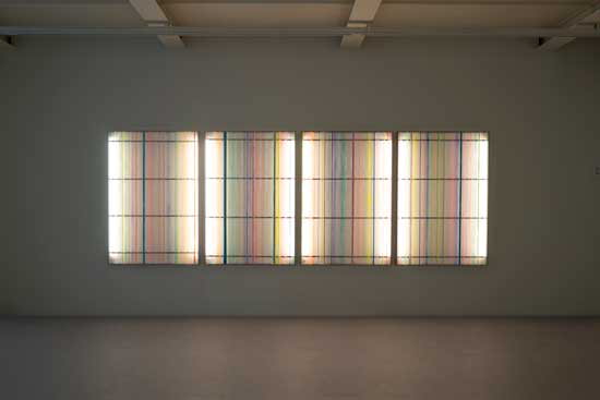 Slate-board, Aluminum frame, Mixed media, LED light, 133 x 93 cm, 2021