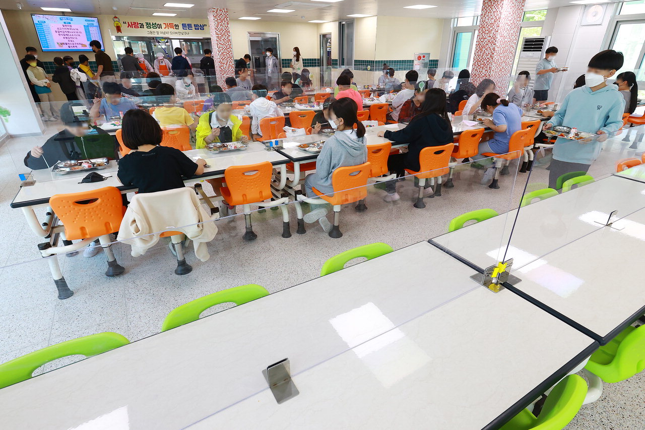 세종 조치원 명동초등학교 급식실 모습. /세종시교육청