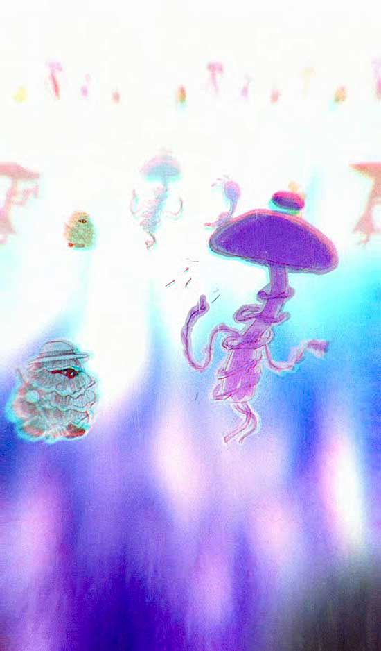 상화-'버섯제국1', 1080x1920px, digital animation, 2023