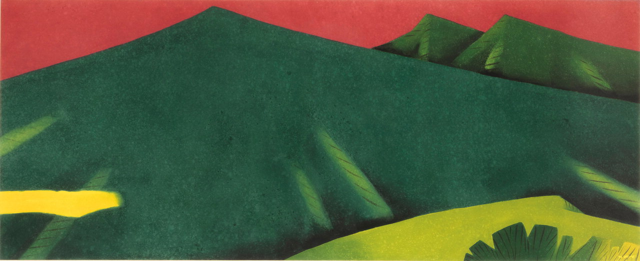 민경갑-'자연과의 공존' 101x249㎝, 종이에 수묵채색, 1994