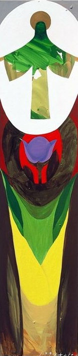 황창배 - '부활', 310x70cm, 캔버스에 아크릴릭, 1997