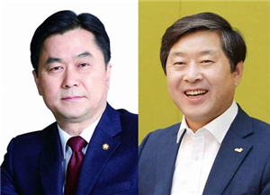 김종민 의원, 황명선 전 논산시장.