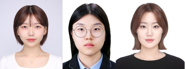 ▲ 충북대 라이프솔루션 기자단 6기 1팀-박예빈, 유수지, 이련우 학생.